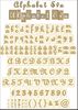 Embellissement Scrap Alphabet Eva Mini en Carton Bois