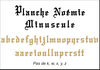 embellissement en français pour le scrapbooking Planche Noémie Minuscule Classique en Bazzill