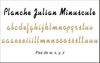 embellissement en français pour le scrapbooking Planche Julian Minuscule Petit en Bazzill