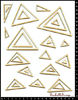 embellissement en français pour le scrapbooking Invasion de Triangles évidés, en Carton bois