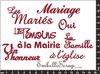 embellissement en français pour le scrapbooking Les Petits Mots du Mariage, en Papier Bazzill