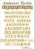 embellissement en français pour le scrapbooking Alphabet Elodie Mini en Papier Imprimé Découpé