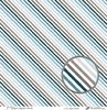 embellissement en français pour le scrapbooking Rayures diagonales bleutées, Coll. Bleu d'hiver