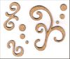 embellissement en français pour le scrapbooking Volutes et Pois, en Liège