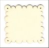 embellissement en français pour le scrapbooking Mini Page carrée Petit-Beurre en Carton