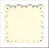 embellissement en français pour le scrapbooking Mini Page carrée Petit-Beurre en Carton