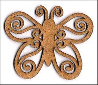 Embellissement Scrap Grand papillon en liège
