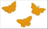 Embellissement Scrap Trois papillons en Feutrine
