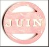 embellissement en français pour le scrapbooking Mois de Juin