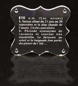 Embellissement Scrap Définition de l'été en Transparence givrée