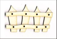 Embellissement Scrap Barrière en relief, en Carton bois