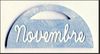 embellissement en français pour le scrapbooking Mois de Novembre