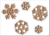 Embellissement Scrap Flocons Etoilés en Liège