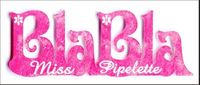 Embellissement Scrap Mot Blabla de Miss Pipelette