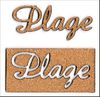 embellissement en français pour le scrapbooking Mot Plage en Liège