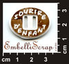 embellissement en français pour le scrapbooking Passe-Ruban Ovale Sourire d'Enfant, POC