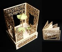 Embellissement Scrap Mini Album dans sa Pergola, en Carton