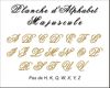 embellissement en français pour le scrapbooking Planche Flavia Majuscule Mini en Carton Bois