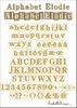 Embellissement Scrap Alphabet Elodie Classique en Carton Bois