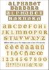 embellissement en français pour le scrapbooking Alphabet Barbara Mini en Carton Bois