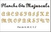 embellissement en français pour le scrapbooking Planche Eva Majuscule Classique en Bazzill