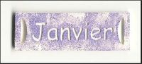 Embellissement Scrap Mois de Janvier
