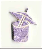 Embellissement Scrap Verre Parasol