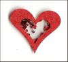 Embellissement Scrap Secouette Coeur