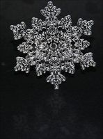 Embellissement Scrap Flocon de Neige Merveilleux, en Transparence