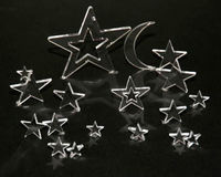 Embellissement Scrap Pluie d'Etoiles, en Transparence