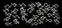 Embellissement Scrap Invasion de Petits Poissons, en Transparence