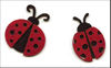 embellissement en français pour le scrapbooking Coccinelles Naïves, en Feutrine