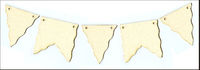 Embellissement Scrap 5 Fanions 