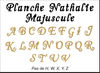 embellissement en français pour le scrapbooking Planche Nathalie Majuscule Mini en Transparence