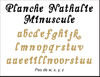 embellissement en français pour le scrapbooking Planche Nathalie Minuscule Mini en Carton Bois