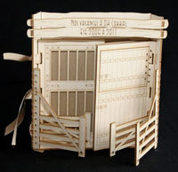 Embellissement Scrap Mini Album Ranch, en Carton bois