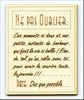 embellissement en français pour le scrapbooking Ticket Ne pas Oublier, Personnalisé, en Carton bois 