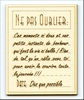 Embellissement Scrap Ticket Ne pas Oublier, Personnalisé, en Carton bois 