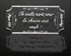 embellissement en français pour le scrapbooking Grand Ticket Shabby, Personnalisé, en Transparence