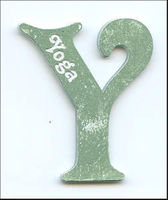 Embellissement Scrap Lettre Y gravée, Personnalisée