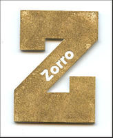 Embellissement Scrap Lettre Z gravée, Personnalisée
