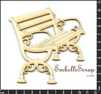 Embellissement Scrap Banc Public, en Carton bois