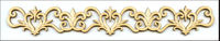 Embellissement Scrap Bordure de Lys, en Carton bois