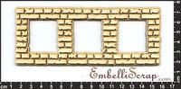 Embellissement Scrap Triples Petits Cadres Carrés en 