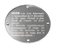 Embellissement Scrap Définition de l'Hiver, en Miroir