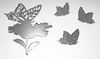 embellissement en français pour le scrapbooking Papillon sur une Marguerite, en Miroir
