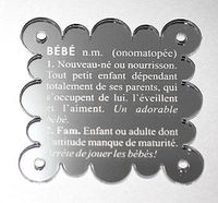 Embellissement Scrap Définition du Bébé, en Miroir