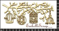 Embellissement Scrap Les P'tits Zozios Prennent l'Air, en Carton bois