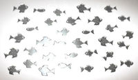 Embellissement Scrap Invasion de Petits Poissons, en Miroir