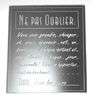 embellissement en français pour le scrapbooking Ticket Ne pas Oublier, Personnalisé, en Miroir